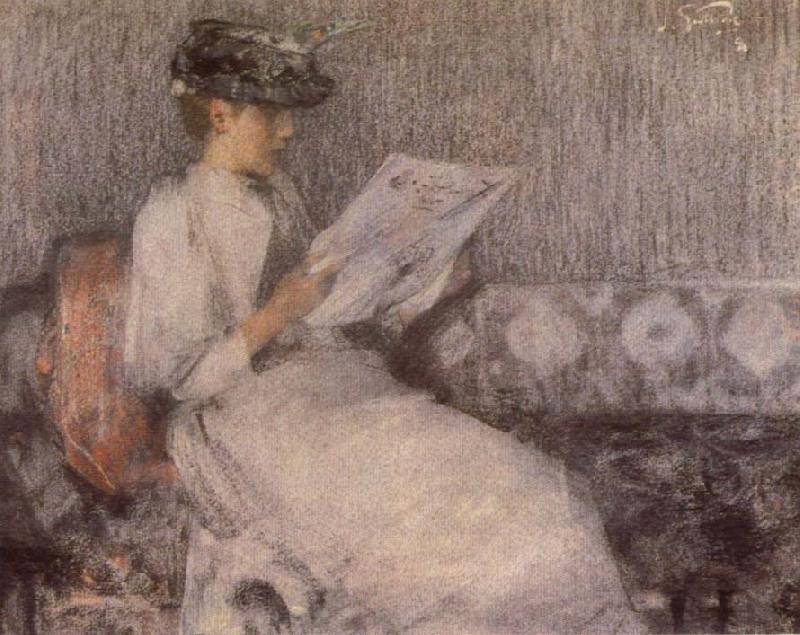 James Guthrie The Morning paper Germany oil painting art